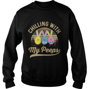 Chilling With My Peeps Cute Funny Easter T shirt 3