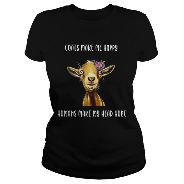 Coats make me happy humans make my head hurt shirt