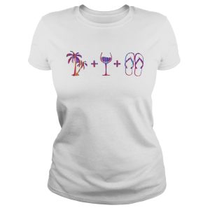 Coconut plus wine plus flip flop shirt 1