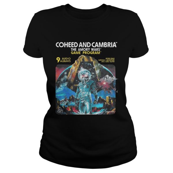 Coheed and Cambria The Amory Wars Game Program 9 audio albums shirt