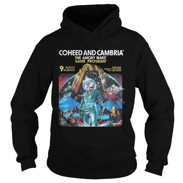 Coheed and Cambria The Amory Wars Game Program 9 audio albums shirt