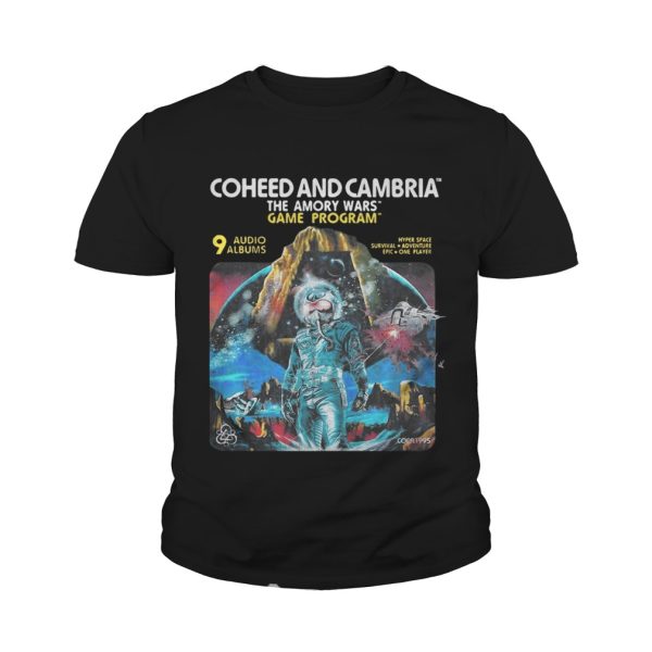 Coheed and Cambria The Amory Wars Game Program 9 audio albums shirt