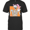 Colorful Skeleton Drink Dunkin Donuts Coffee T-Shirt