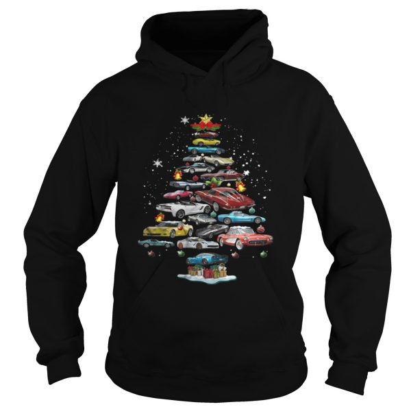 Corvette Christmas tree shirt