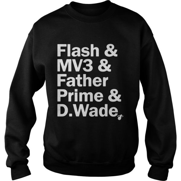 Court Culture Dwyane Wade Nickname Flash MV3 Father Prime D.Wade shirt