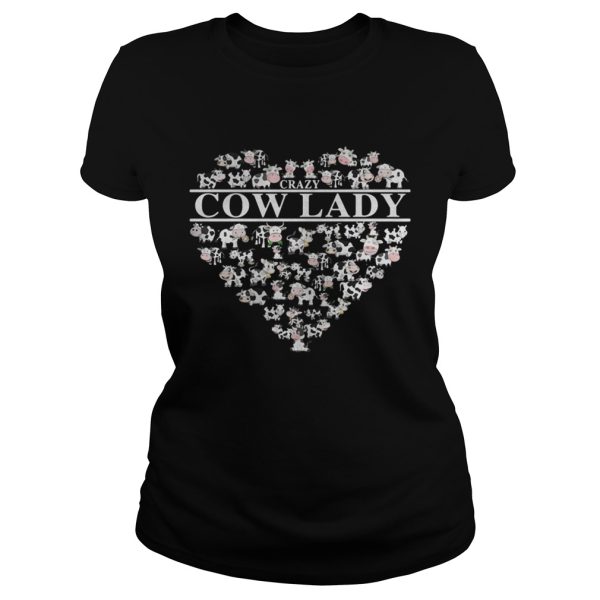 Crazy cow lady shirt