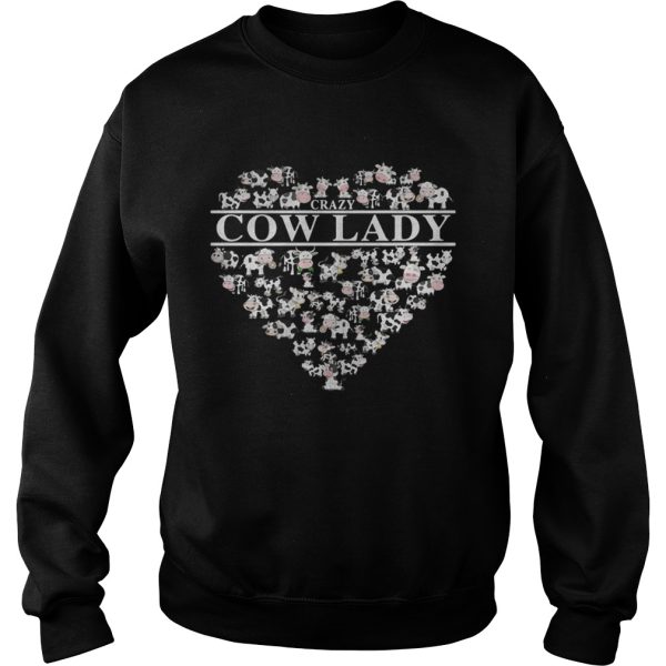 Crazy cow lady shirt