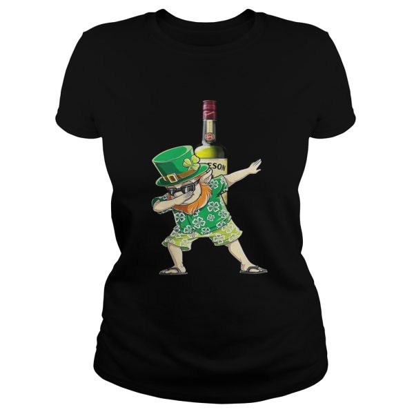 Dabbing Leprechaun Hawaiian Jameson Irish Whiskey Shirt