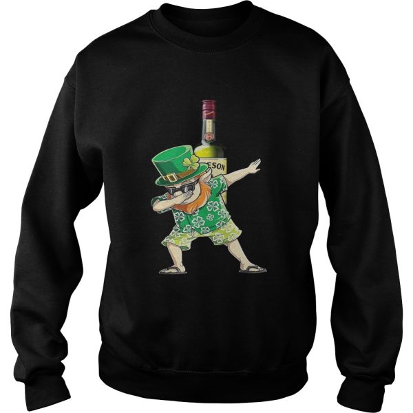 Dabbing Leprechaun Hawaiian Jameson Irish Whiskey Shirt