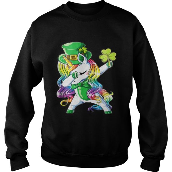 Dabbing unicorn Irish St Patricks shirt