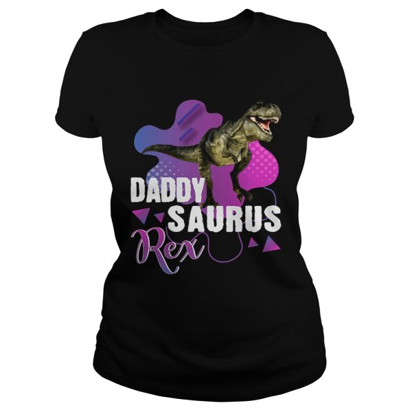 Daddysaurus Rex Cool Dinosaur Dad T Rex T-Shirt