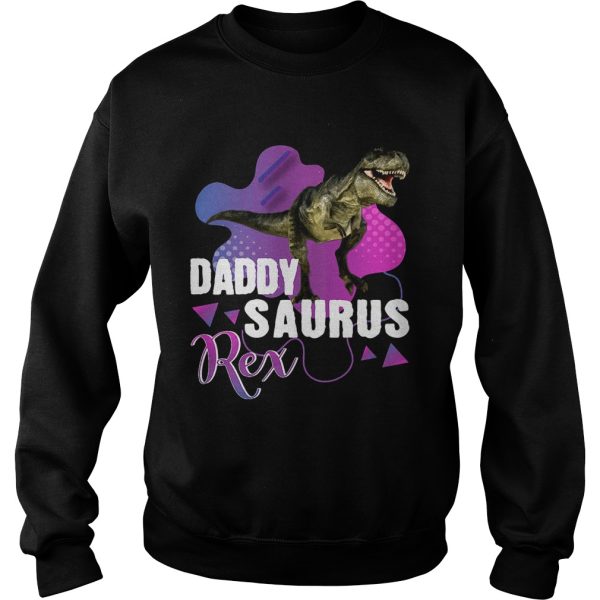 Daddysaurus Rex Cool Dinosaur Dad T Rex T-Shirt