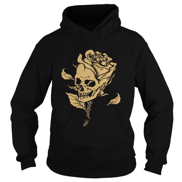 Dark Art Beauty in Everything Smiling Skull and Rose shirt