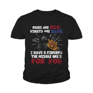 Darth Vader rose are red violets are blue I have 5 fingers wars Thanos shirt 4