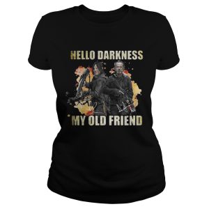 Daryl Dixon and Rick Grimes Hello Darkness My Old Friend T Shirt 1