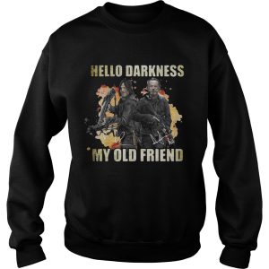 Daryl Dixon and Rick Grimes Hello Darkness My Old Friend T Shirt 3