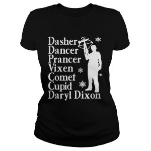 Dasher dancers prancer vixen comet cupid Daryl Dixon shirt 1