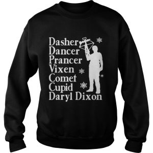 Dasher dancers prancer vixen comet cupid Daryl Dixon shirt 3
