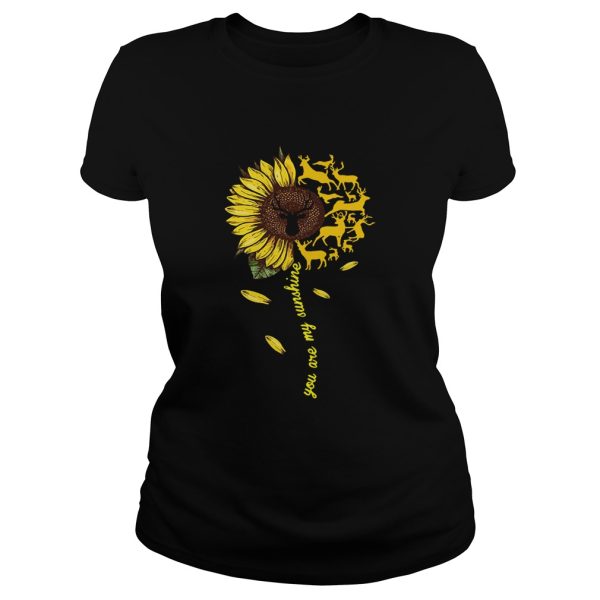 Deer sunflower you are my sunshine shirt