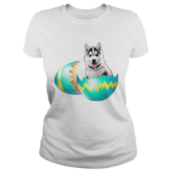 Dog Easter Cute Husky Egg Gift Shirt