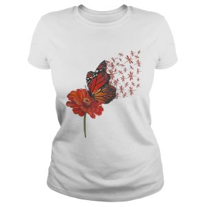 Dragonfly Gerbera Daisy shirt 1