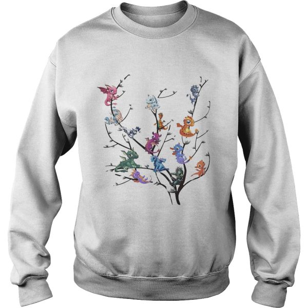 Dragons in willow tree shirt