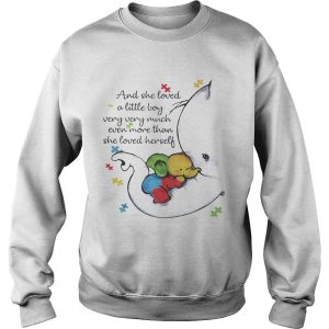 Elephant Autism And she loved a little boy very very much even more than she loved herself shirt 3