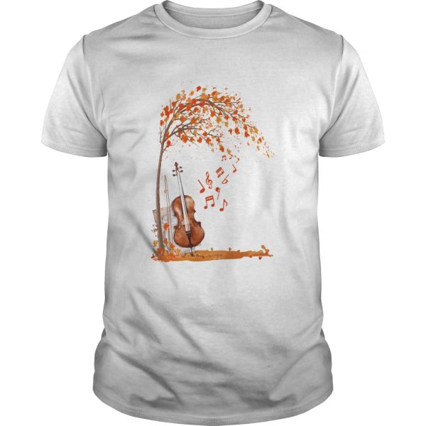 Fall Autumn Maple Leaf Violin shirt