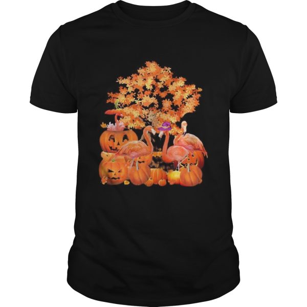 Fall Flamingo Halloween shirt