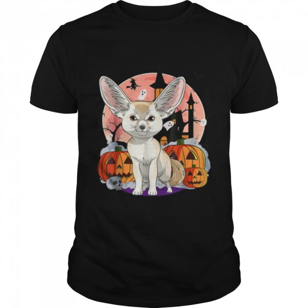 Fennec Fox Halloween Witch Pumpkin T-Shirt