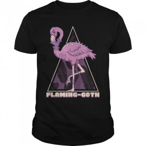 Flaming-Goth Pastel Goth Flamingo Bird Lover Emo Punk Gothic T-Shirt