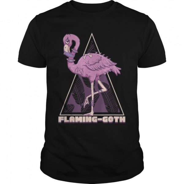 Flaming-Goth Pastel Goth Flamingo Bird Lover Emo Punk Gothic T-Shirt