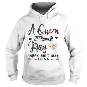 Flower A queen was born in May happy birthday to me shirt 2