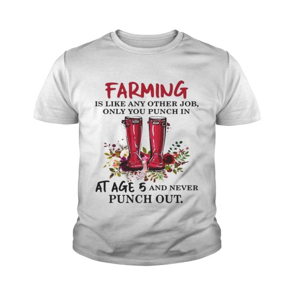 Flower Farming is like any other job only you punch in at age 5 and never punch out shirt