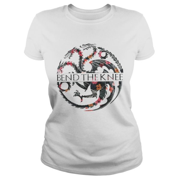 Flower Game of Thrones bend the knee shirt