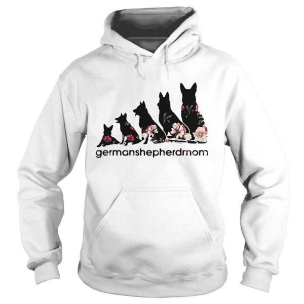 Flower dogs Germanshepherdmom shirt