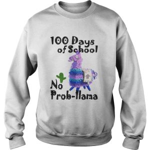 Fortnite Llama 100 Days Of School No Prob Llama Shirt 3