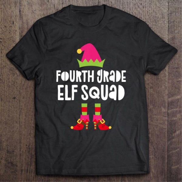 Fourth grade Elf squad christmas shirt