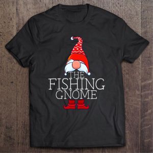 Gnome the fishing gnome christmas shirt 2