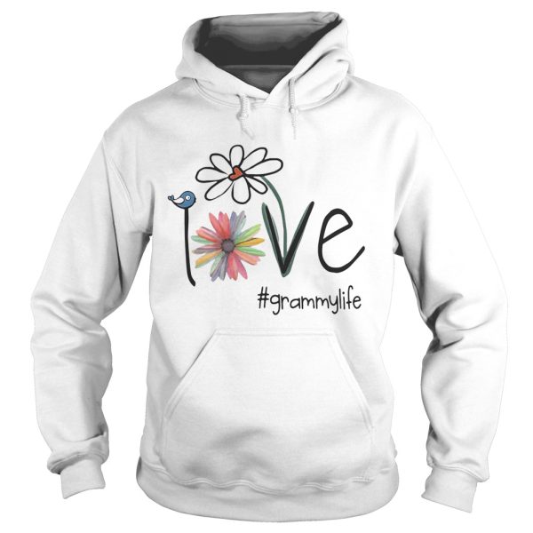 Grammy Life Bird Flower Love shirt