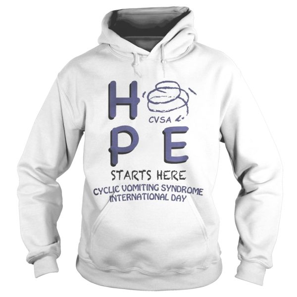 HPE CVSA starts here Cyclic Vomiting Syndrome international day shirt