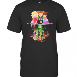 Halloween Hocus Pocus Witch Water Reflection T-Shirt
