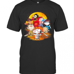 Halloween Horror Characters The Peanuts Moon T-Shirt