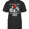 Halloween Horror Characters We Used To Smile And Then We Worked At Dollar General T-Shirt