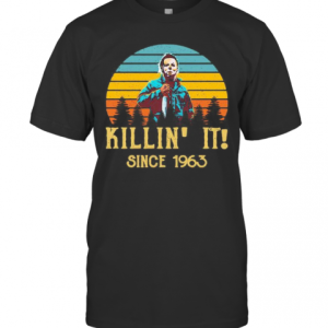 Halloween Michael Myers Killin It Since 1978 Vintage Retro T-Shirt
