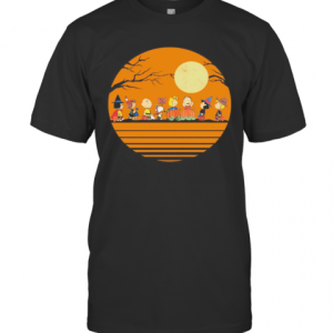 Halloween The Peanuts Moon Vintage Retro T-Shirt