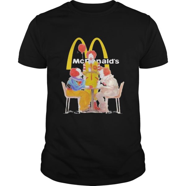 Halloween joker characters mcdonalds shirt