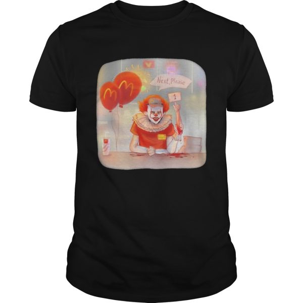 Halloween joker mcdonalds next please shirt