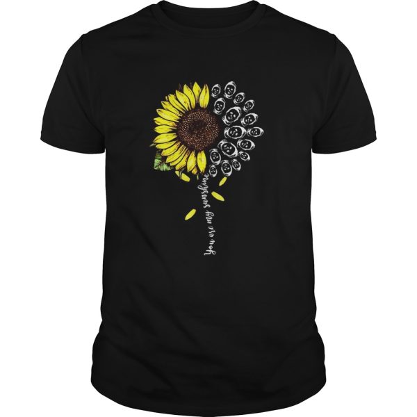 Halloween michael myers sunflower you are my sunshine shirt