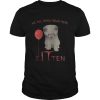 Halloween pennywise cat all meow down here kitten shirt